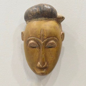 African Mask Baule Tribe Passport Mask Mali