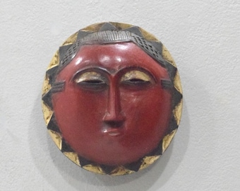 African Baule Moon Mask Côte d'Ivoire