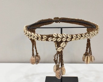 Papua New Guinea Ceremonial Cowrie Shell Belt Abelam