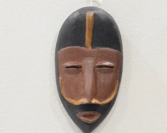 African Dan Burnished Wood Mask Liberia