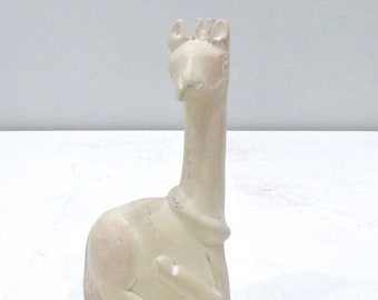 African Soapstone Giraffe Statue Kenya