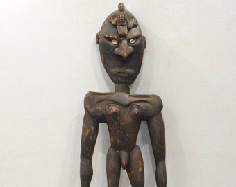 Papua New Guinea Statue Wood Food Hook Iatmul