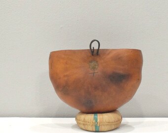 African Gourd GogoTribal Food  Bowl Vessel