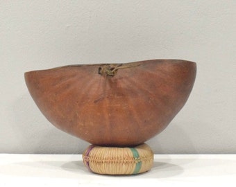 African Gourd GogoTribal Food  Bowl Vessel