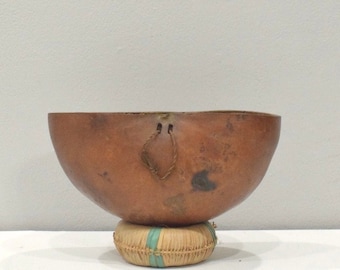 African Gourd GogoTribal Food  Bowl Vessel