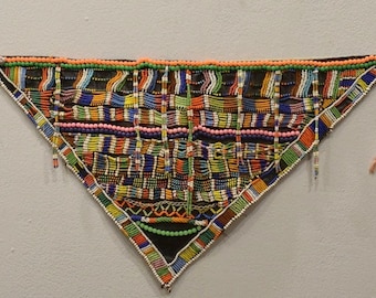 African Zulu Womans PEDI Beaded Apron RSA