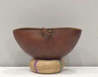 African Gourd GogoTribal Food  Bowl Vessel