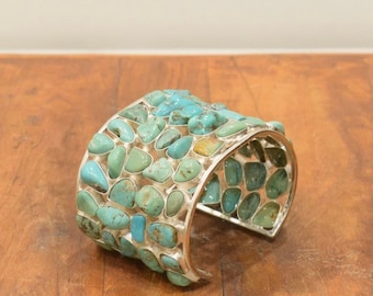 Bracelet Tibetan Silver Turquoise Cuff