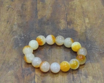 Bracelet Carnelian Bead Stretch Bracelet