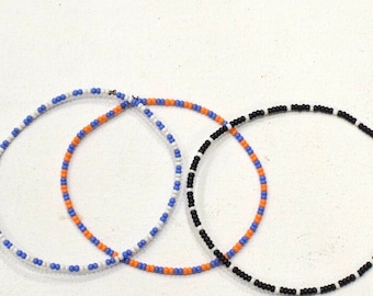 African Zulu Beaded Bangle Bracelet Set RSA