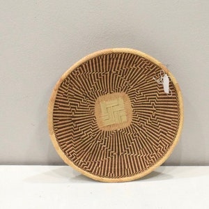 African Tonga Grass Woven Basket Zimbabwe