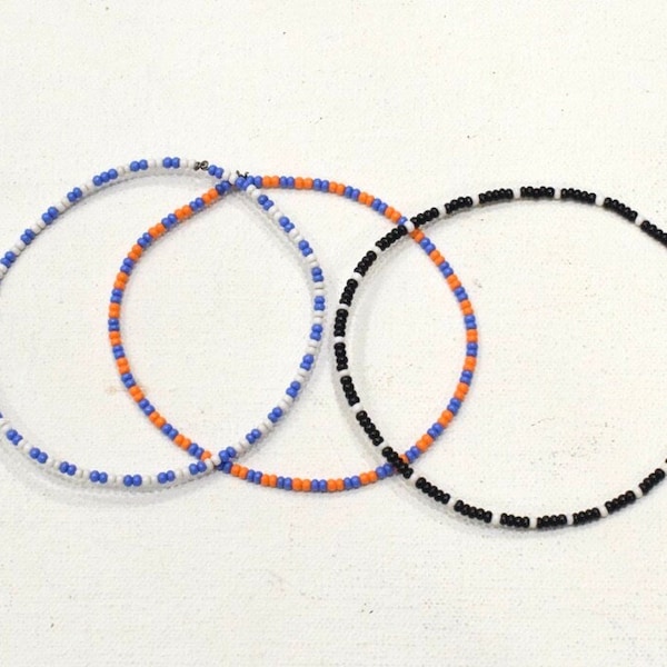 African Zulu Beaded Bangle Bracelet Set RSA