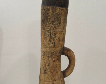 Papua New Guinea Drum Abelam Wood Drum