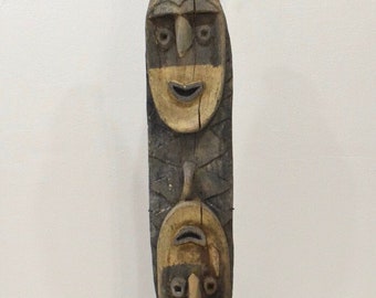 Papua New Guinea Double Face Yina Statue Kaskuk Area