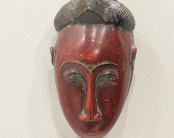 African Mask Baule Tribe Passport Mask Mali