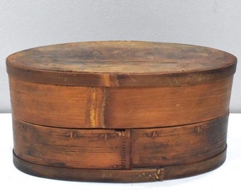 Tibetan Oval Wood Almond Butter Box Bhutan