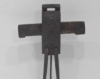 African Dogon Tribe Granary Door Lock Mali