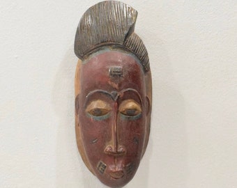 African Mask Baule Tribe Passport Mask Mali