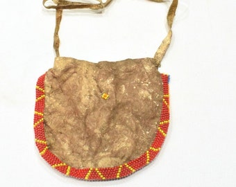 African Bushmen Apron Female Hide Beaded Apron