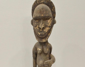 Papua New Guinea Statue Wood Yamok Grave Figure