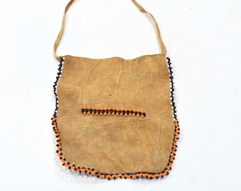 African Bushmen Apron Female Hide Beaded Apron