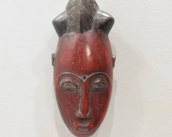 African Mask Baule Tribe Passport Mask Mali