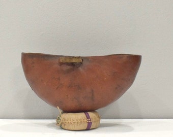 African Gourd GogoTribal Food  Bowl Vessel