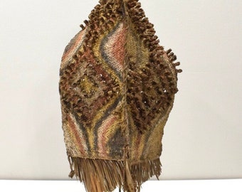 Papua New Guinea Woven Dance Cape Iatmul Tribe