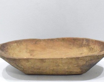 Chinese Vintage Weather Wood Bread Rising Bowl