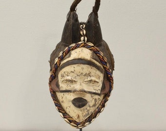 African Punu Tribe Female Mask Gabon