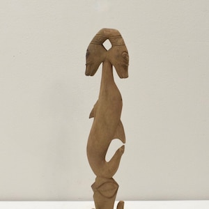 Papua New Guinea Ceremonial Wood Hanging Hook