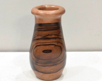 Kamagong Wood Vase Carved  Philippines