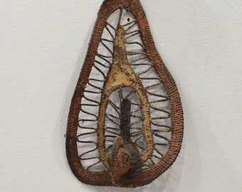 Papua new Guinea Woven Fiber Yam Mask