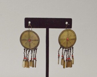 Philippine  Ifugao Ilongot Mother of Pearl Earrings