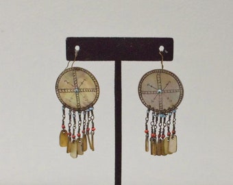 Philippine  Ifugao Ilongot Mother of Pearl Earrings