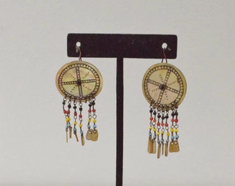 Philippine  Ifugao Ilongot Mother of Pearl Earrings