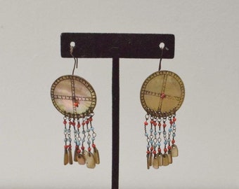 Philippine  Ifugao Ilongot Mother of Pearl Earrings