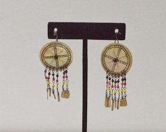 Philippine  Ifugao Ilongot Mother of Pearl Earrings