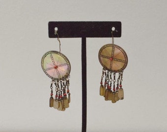 Philippine  Ifugao Ilongot Mother of Pearl Earrings