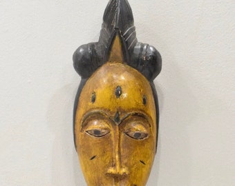 African Mask Baule Tribe Passport Mask Mali