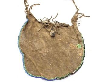 African Bushmen Apron Female Hide Beaded Apron