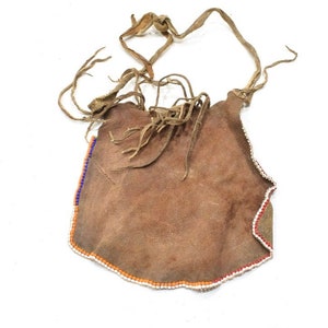 African Bushmen Apron Female Hide Beaded Apron