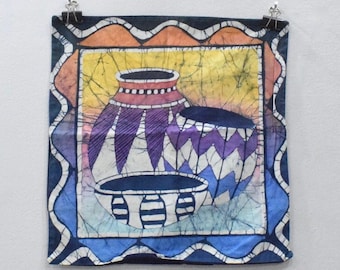 African Batik Pillow Case Shona Zimbabwe.