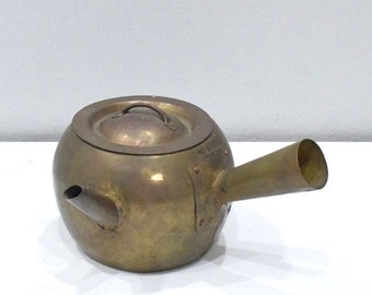 Japanese Kyusu Style Brass Tea Pot