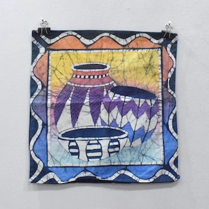 African Batik Pillow Case Shona Zimbabwe.