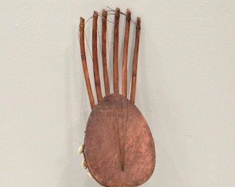 African Branch Guitar Kenya Gourd Cowrie Shell