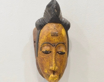 African Mask Baule Tribe Passport Mask Mali