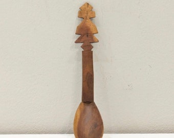 African Carved Wood Spoon Boni People Somali
