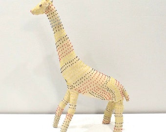 African Ndebele Beaded Folk Art Giraffe South Africa