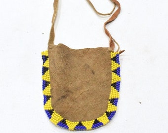 African Bushmen Apron Female Hide Beaded Apron